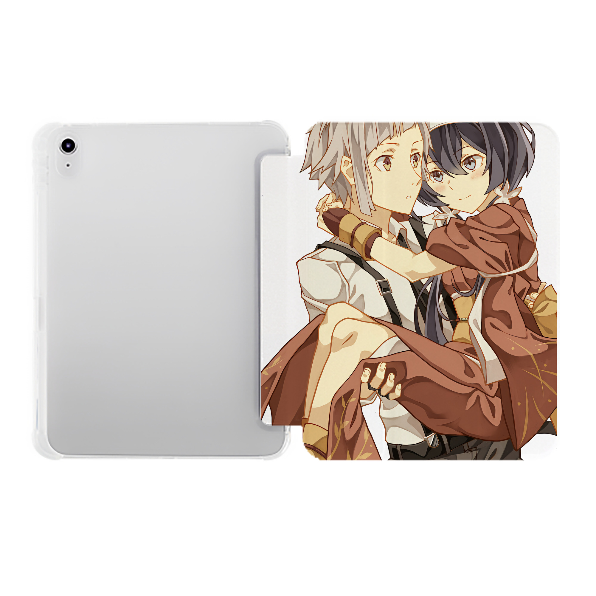 （画像用） 文豪ストレイドッグス Bungo Stray Dogs IPad ケース ペン収納付き 三つ折りスタンド PUレザー×シリコン 対応機種9.5/10.5/10.9インチ